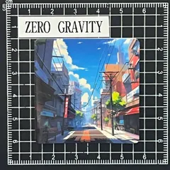 I647　エモい街並み防水ステッカー ZEROGRAVITY