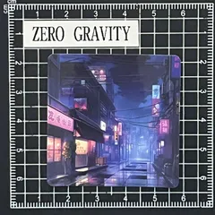 I617　エモい街並み防水ステッカー ZEROGRAVITY