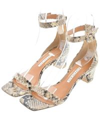 希少大人気 PIPPICHIC定価50600円ボア付ダブルバックルレザーサンダル