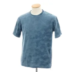 【中古】ジュンハシモト junhashimoto コットンポリエステル パイル カモフラ クルーネック 半袖Ｔシャツ ブルー【サイズ2】【メンズ】のサムネイル
