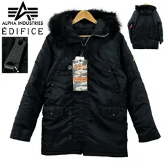 【S3794】【未使用品】ALPHA INDUSTRIES×EDIFICE アルファインダストリーズ エディフィス N-3B フライトジャケット ツイード 別注 サイズM 未使用