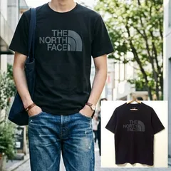 王道デザイン【THE NORTH FACE】ザノースフェイス ショートスリーブ ビッグロゴ ティー 半袖 Tシャツ カットソー トップス ロゴプリント クルーネック 丸首 綿100% ブラック 黒 メンズ サイズM /M45555jQ