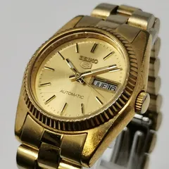 稼働品　SEIKO 5 オートマチック　自動巻き　ゴールドカラー　4206-0510 管理番号ARCAYKO657