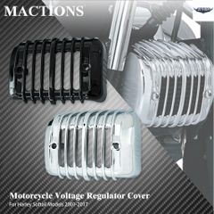 ハーレー ソフテイル スプリンガー ヘリテージ ファットボーイ ブレイクアウト クラシック FXS 用モーターサイクル電圧レギュレーターカバ