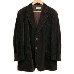ジョルジオアルマーニ ノーカラージャケット 茶色 レーヨン 50 B4135