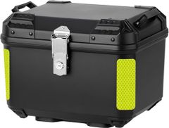 MOTOSTAR バイク用リアボックス 45L 大容量 トップケース バイクボックス オートバイボックス モノキーケース 四角 取り付けベース付き 防犯対策 反射シード付き 汎用 防水 防塵 耐衝撃 キャンプ/通勤/デリバリーなど対応shun 2cbd41a9