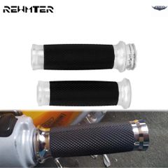 クローム 125MM グリップ オートバイ用ハンドグリップ ハンドルバー ハーレー VRSC XL XR ダイナ ソフテイル ツーリング スポーツスター 88