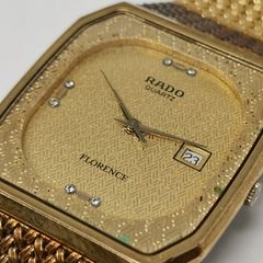 美品 RADO ラドー 121.3588.2 ゴールド スクエア メンズ腕時計 - メルカリ