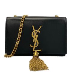 SAINT LAURENT PARIS(サンローランパリ) ショルダーバッグ ケイト スモール 354120 黒 レザー SAINT LAURENT PARIS(サンローランパリ) ショルダーバッグ美品 ケイト