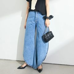 新品未使用】Frene カーヴィースリットデニムパンツ - メルカリ