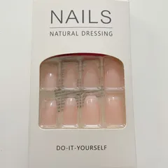 No.567 ネイルチップ ピンクベージュ 24枚セット つけ爪 シンプル 韓国