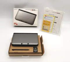 Nintendo 任天堂 ニンテンドー3DS LL シルバーXブラック 箱 説明書　メモリーカード付き