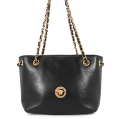 ヴェルサーチェ チェーンショルダーバッグ メデューサ スモール レザー 1021383 VERSACE 黒のサムネイル