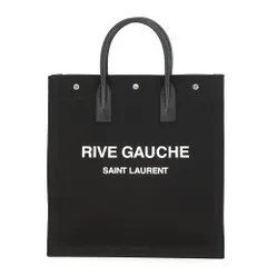 サンローランパリ トートバッグ リヴ ゴーシュ スモール キャンバス/レザー 632539 SAINT LAURENT PARIS 黒のサムネイル