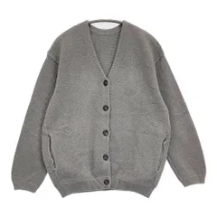crepuscule Moss Stitch Cardigan コットン 鹿の子 1801-002W モスステッチ カーディガン グレー レディース クレプスキュール【中古】6-0414M♪のサムネイル