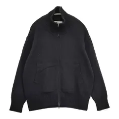 iCB ソフトカシミヤミックス ニットトラックジャケット サイズS 定価27940円 KRCYGW0504 25AW ブラック レディース アイシービー【中古】6-0414T♪