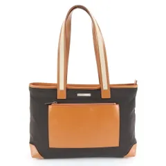 美品 グッチ 019 04565 レザー キャンバス トート バッグ 肩掛け ショルダー ハンド A4 レディース ERM DJ23-10【中古】