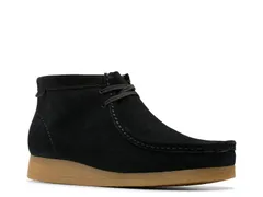 クラークス メンズ シューズ ブーツ・レインブーツ Clarks Wallaston Boot Black Suede ブラック