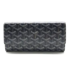 美品 GOYARD ゴヤール ヴァレンヌ コンチネンタル 長財布 ウォレット 二つ折り メンズ ネイビー ブランド 小物 PVC レザー a12475のサムネイル