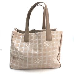 希少CHANEL シャネル ニュートラベルライン トート ピンクベージュ 