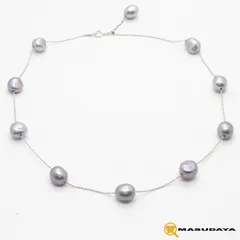 タサキ ステーションバロックパールネックレスK18WG/14.6g【美品】のサムネイル