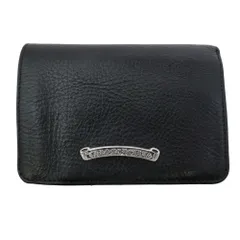 CHROME HEARTS クロムハーツ（原本無） JOEY ジョーイ スクロールラベル レザー ウォレット 財布 ブラック系【中古】 CHROME HEARTS クロムハーツ（原本無） JOEY ジョーイ スクロール