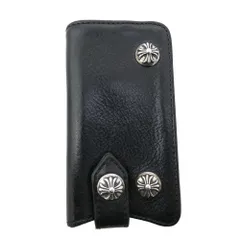 CHROME HEARTS クロムハーツ（原本無） KEY CASE クロスボールボタン レザー キーケース ブラック系【中古】のサムネイル