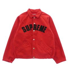 Supreme コーデュロイ コーチジャケット レッド 11AW アーチロゴ L 