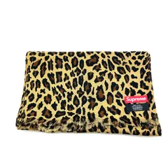 【楠本質店/元住吉】美品 シュプリーム　Supreme　Leopard Scarf　レオパード　スカーフ　ユニセックス　ウール100％【中古】のサムネイル
