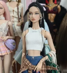 平日基準 翌日発送可能 ノースリーブTシャツ (可能サイズ:バービー人形、Poppy Parker)