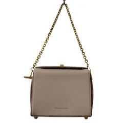 新品同様 Alexander McQueen アレキサンダーマックイーン レザー ボックスバッグ19 ミディアム ピンクベージュ レディース 古着 中古 USEDのサムネイル