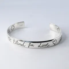 【研磨済】GUCCI Blind for love バングル シルバー Ag925 グッチのサムネイル