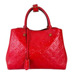 超美品♡ルイヴィトンモンテーニュMM スリーズ 赤 - メルカリ