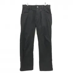 【美品】オークリー パンツ 黒系 ロゴ刺しゅう ストレッチ メンズ 34 ゴルフウェア Oakley