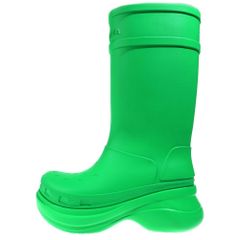 超美品 BALENCIAGA バレンシアガ クロックス レインブーツ グレー
