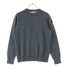 MONCLER (몽클레일) 20AW GIROCOLLO TRICOT 제로 콜로 트리콧트 크루 넥 긴 소매 니트 스웨터 그레이 F20919C73400 A9369