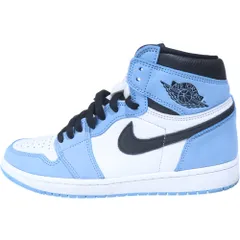 NIKE (ナイキ) AIR JORDAN 1 RETRO HIGH OG UNIVERCITY BLUE 555088-134 エアジョーダン1 ユニバーシティーブルー ハイカットスニーカー ブルー/ホワイト US9.5/27.5cm
