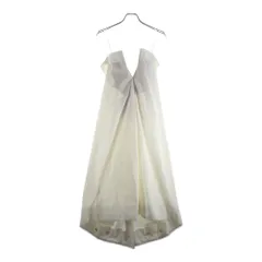 Maison Martin Margiela (メゾンマルタンマルジェラ) 20SS 白タグ アーティザナル スラックス反転デザイン Vネックワンピース ドレス ホワイト レディース S29CT0945のサムネイル