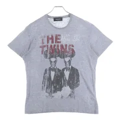 DSQUARED2 (ディースクエアード) プリントロゴクルーネックTシャツ カットソー グレー S72GD0026