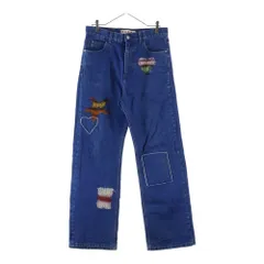 MARNI (マルニ) Mohair Panels Jeans モヘアパッチ デニムパンツ パッチワークストレートデニムパンツ PUJU0021LXのサムネイル