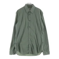 Maison Martin Margiela (メゾンマルタンマルジェラ) 21SS ガーメントダイ コットンポプリン 長袖スリムシャツ カーキ S50DL0393 S39545のサムネイル