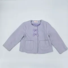 mezzo piano メゾピアノ ショートコート パープル キッズ120cm ◇〇