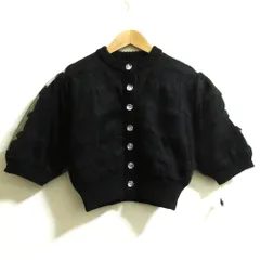 未使用 25SS MUVEIL ミュベール オーガンジーカーディガン サイズ38 ブラック レディース 古着 中古 USEDのサムネイル