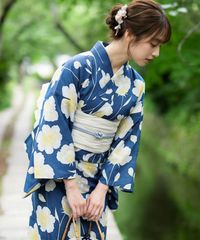 Dita 洋花の薔薇重ね 1人で着られる浴衣5点セット - メルカリ