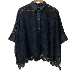 未使用 25AW Grace Class グレースクラス レースポンチョシャツ サイズ36 ブラック レディース 古着 中古 USEDのサムネイル