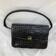 A【中古品】クロコダイル ハンドバッグ 鞄 カバン レディース ファッション 小物