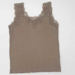 natural couture　ナチュラルクチュール.　前後2way太レースインナー　ブラウン　フリーサイズ　□〇のサムネイル