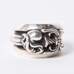CHROME HEARTS クロムハーツ ダガーハート リング 指輪 アクセサリー シルバー925 33.3g サイズ22号 美品 中古 4a001404のサムネイル
