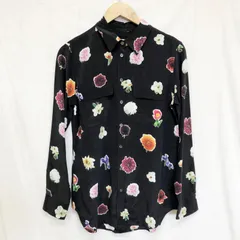 エキップモン EQUIPMENT シャツ 黒柄 小花 花 シルク 長袖 楽天市場】equipment シルクシャツの通販