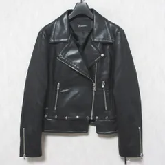未使用 23AW Diagram ダイアグラム グレースコンチネンタル マルチライダースジャケット ダブルライダース 0323304180 36 ブラック レディース 古着 中古 USED